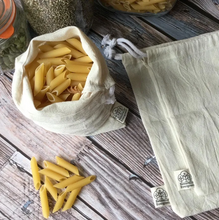 Load image into Gallery viewer, Organic Cotton Fair-Trade Produce Bags (pack of 3)